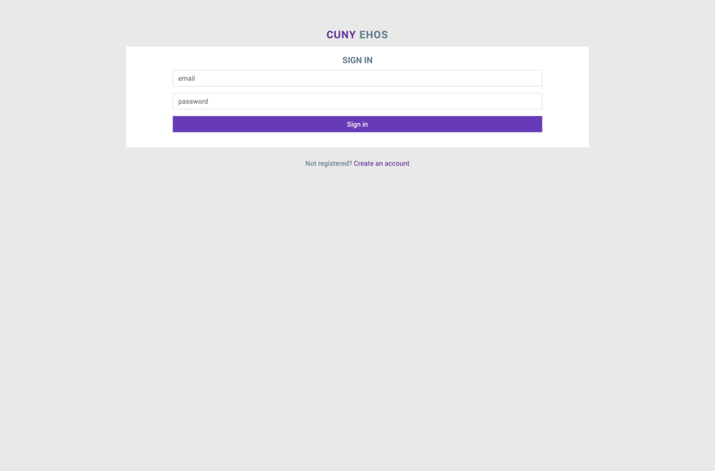 EHOS Web Application project preview